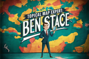 Graphic explaining what is the connection between Ben Stace and Germans Frolovs